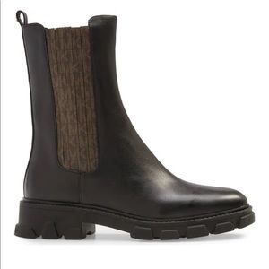 Michael Kors Ridley Lug Sole Chelsea Boots Size 10 Brand New In Box